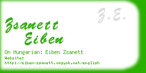 zsanett eiben business card